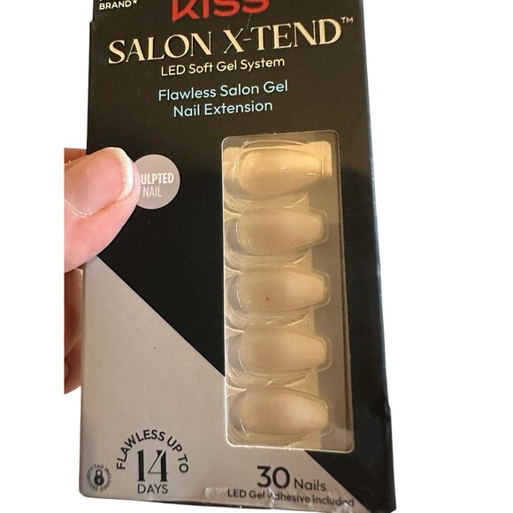Kiss Salon X-Tend LED Soft Gel System 30 Ct SXD01 91633 Sculped nail 30 Nails - Picture 2 of 4